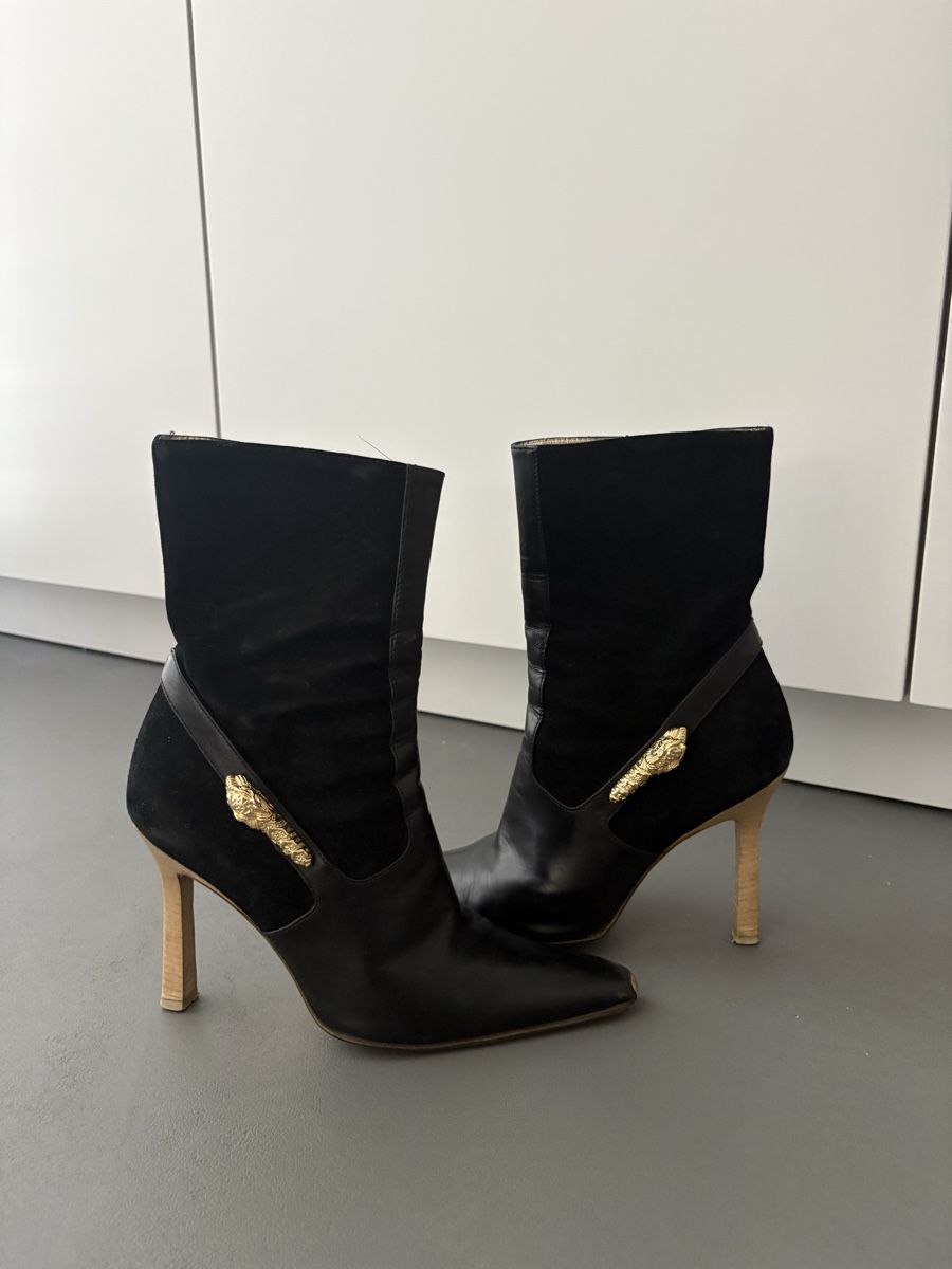 Gucci Damenschuhe: Orginale Stiefeletten Gucci schwarz Leder – Gebraucht aus Jona von ali_w2qr