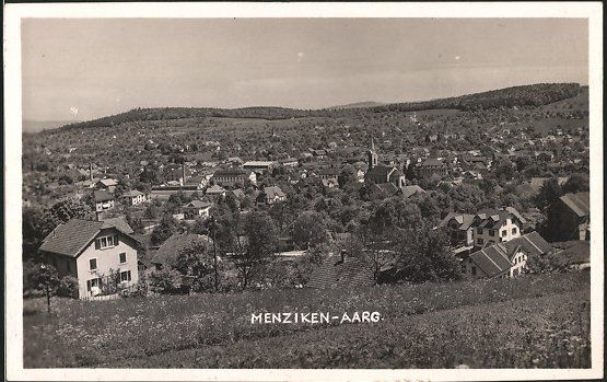 Cartoline postali: Menziken AG Totalansicht  , 1920 – Usato da Solothurn venduto da Bepposol