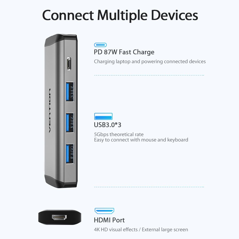 Docking station: USB-C Docking Station 5 in 1 – Neuf avec emballage d'origine à Dietlikon par Salesmax 2