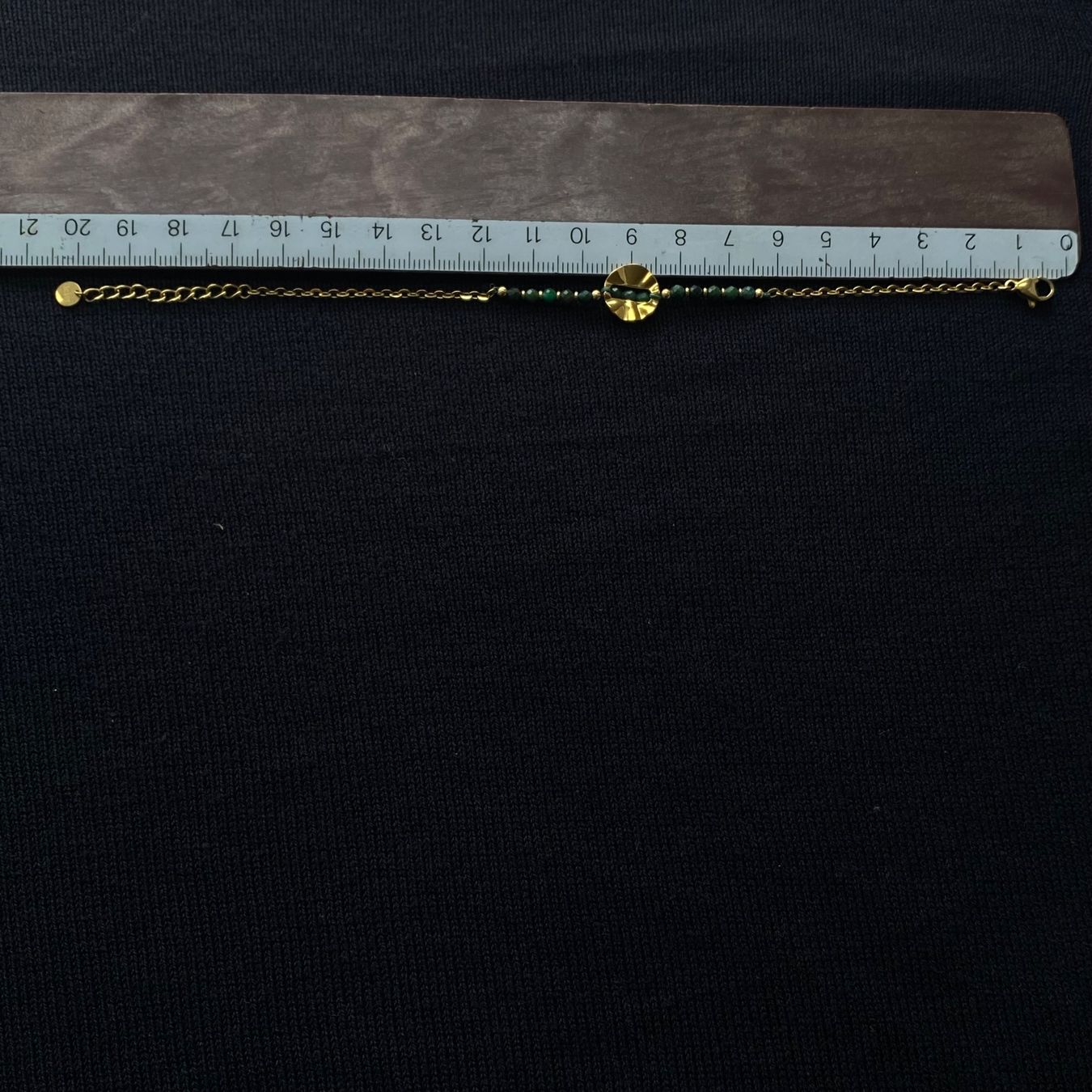 Bracciali & Braccialetti: 18KGP Grüne Glas Perlen Armkette – Nuovo (secondo la descrizione) da Givisiez venduto da sgu_k58r 3