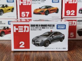 Tomica #2 Subaru WRX S4 Unmarked Police Car