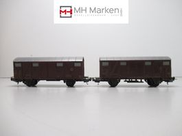 Lima 2er Set gedeckte Güterwagen 84758 der SNCF ohne OVP DC