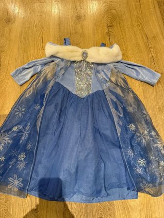 Disney Elsa Kleid H&M blau Grösse 110/116 guter Zustand