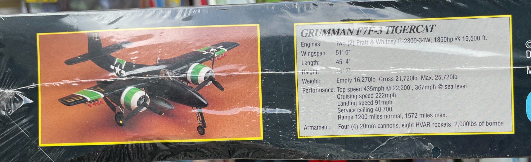 Kit di modellismo & Modellini statici: 1/48 GRUMMAN F7F-3 TIGERCAT – Nuovo e nell'imballaggio originale da Küsnacht ZH venduto da Koluk 2