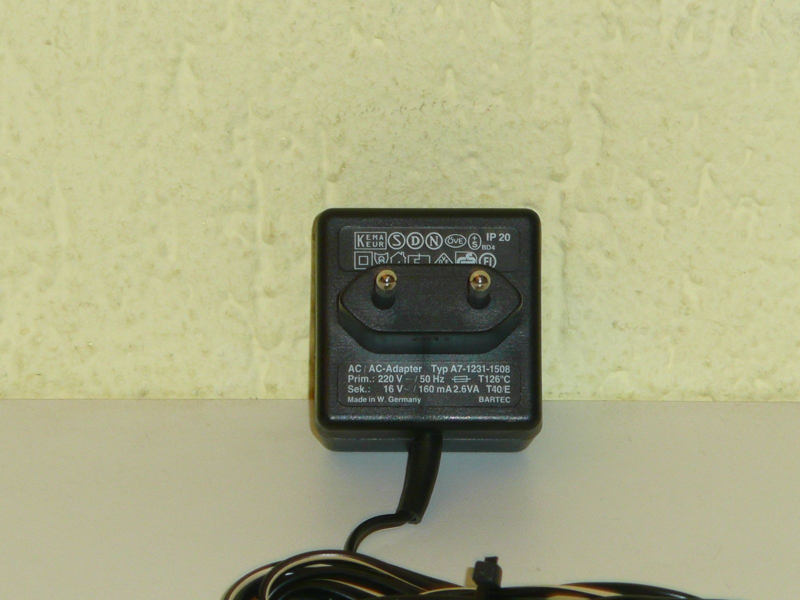 Unità & Adattatore: Original " Thorens A7-1231-1508 AC- Adapter 16V " – Nuovo (secondo la descrizione) da Kriens venduto da Taurus12 1