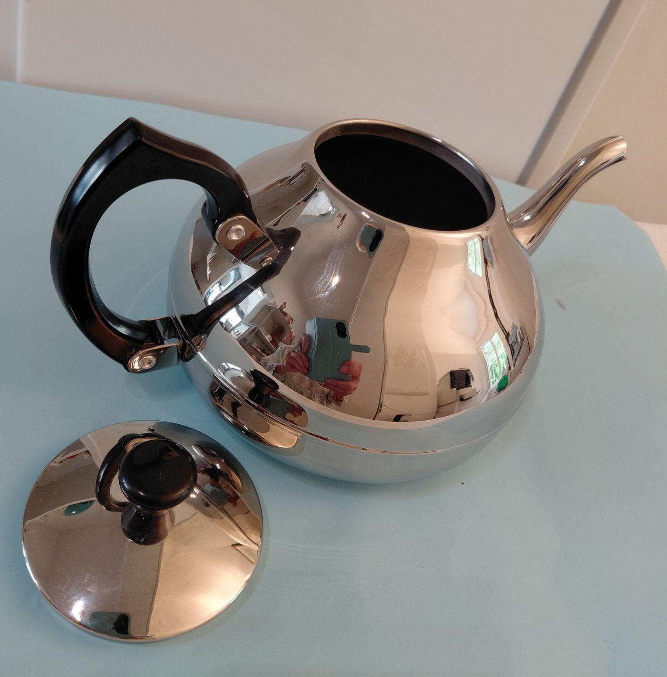 Teiere: Kaffee/Tee-Krug, Chromstahl, ungebraucht – Nuovo (secondo la descrizione) da Zürich venduto da Rosys 1