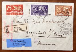 FLUG ZÜRICH - HANNOVER, 1927
