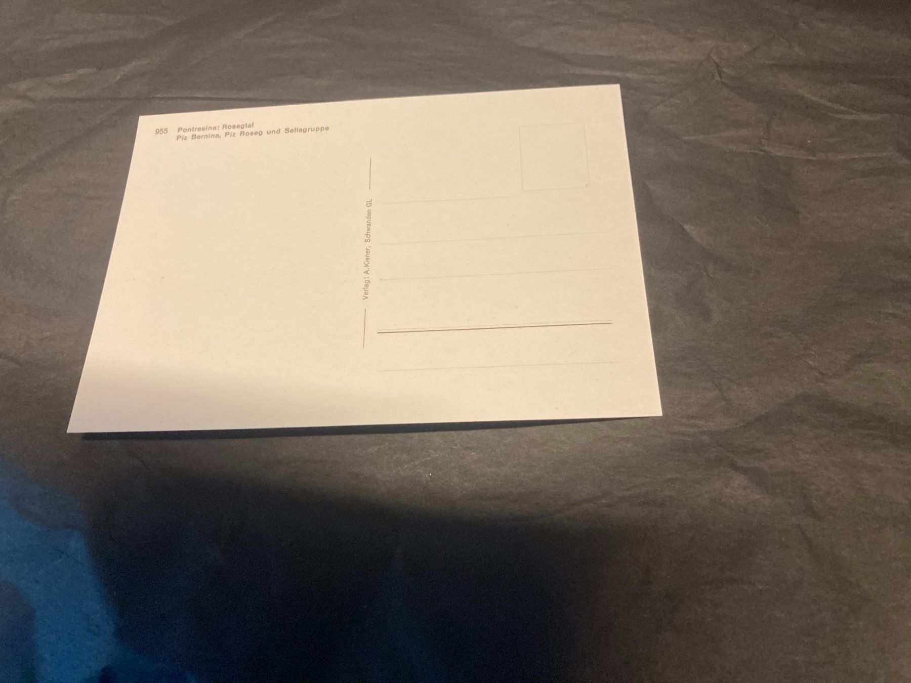 Cartoline postali: Ansichtskarte Pontresina: Rosegtal – Usato da Filzbach venduto da Sugi7 1