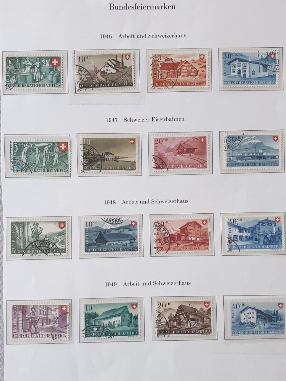 Alle Briefmarken: (481) Pro Patria Sammlung 1938 - 1964 – Gebraucht aus Schwarzhäusern von Inot3 3