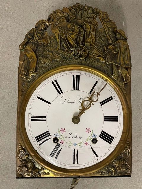 Orologi: Wunderbare Comptoise Wanduhr um 1850 – Usato da Wädenswil venduto da Cyril04