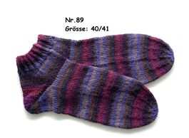 Sneaker - Socken handgestrickt  Gr.40/41  Nr.89