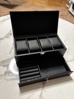 Uhren & Schmuckbox mit 4 Plätzen für Uhren 