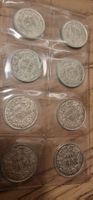 8x Schweizer 1/2 Franken Silber 