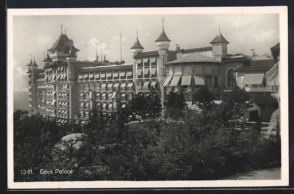 Cartoline postali: AK Caux, Palace, 1929 – Usato da Berlin venduto da bartko-reher