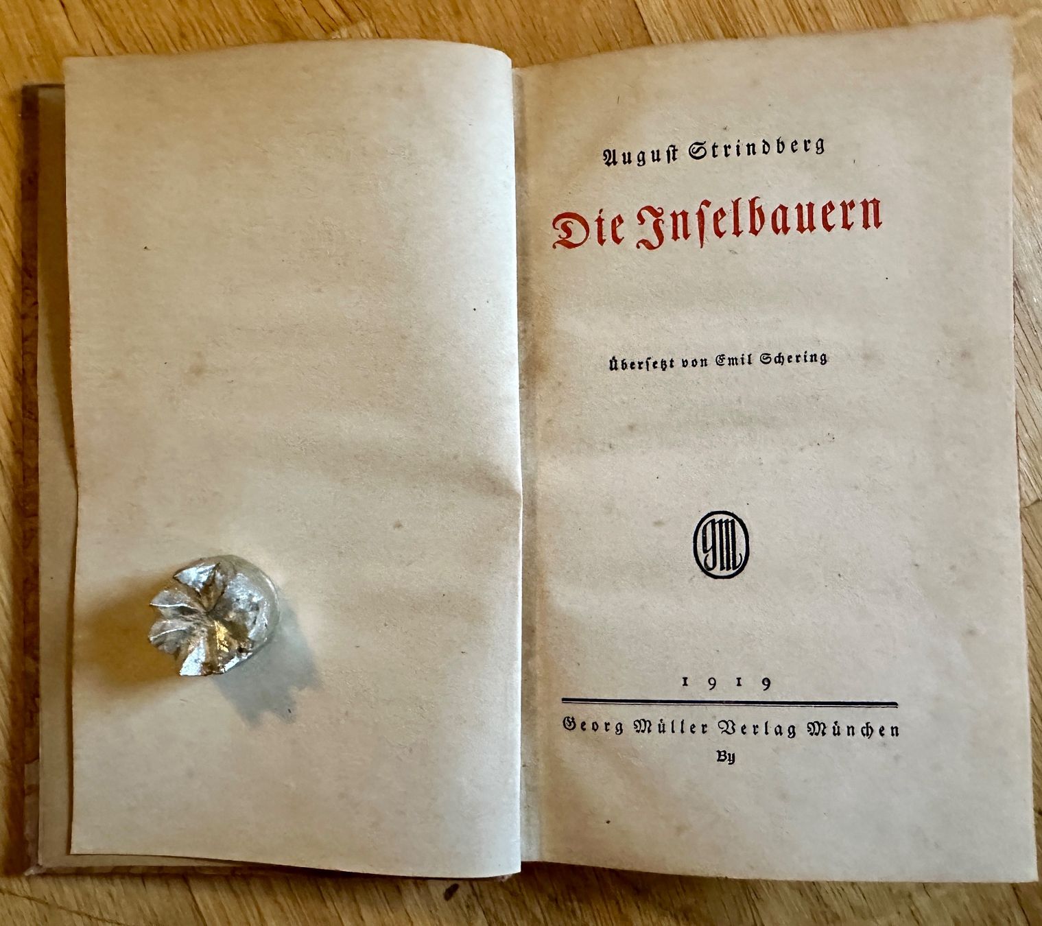Libri: August Strindberg: Die Inselbauern. 1919 – Usato da Zürich venduto da allp 2