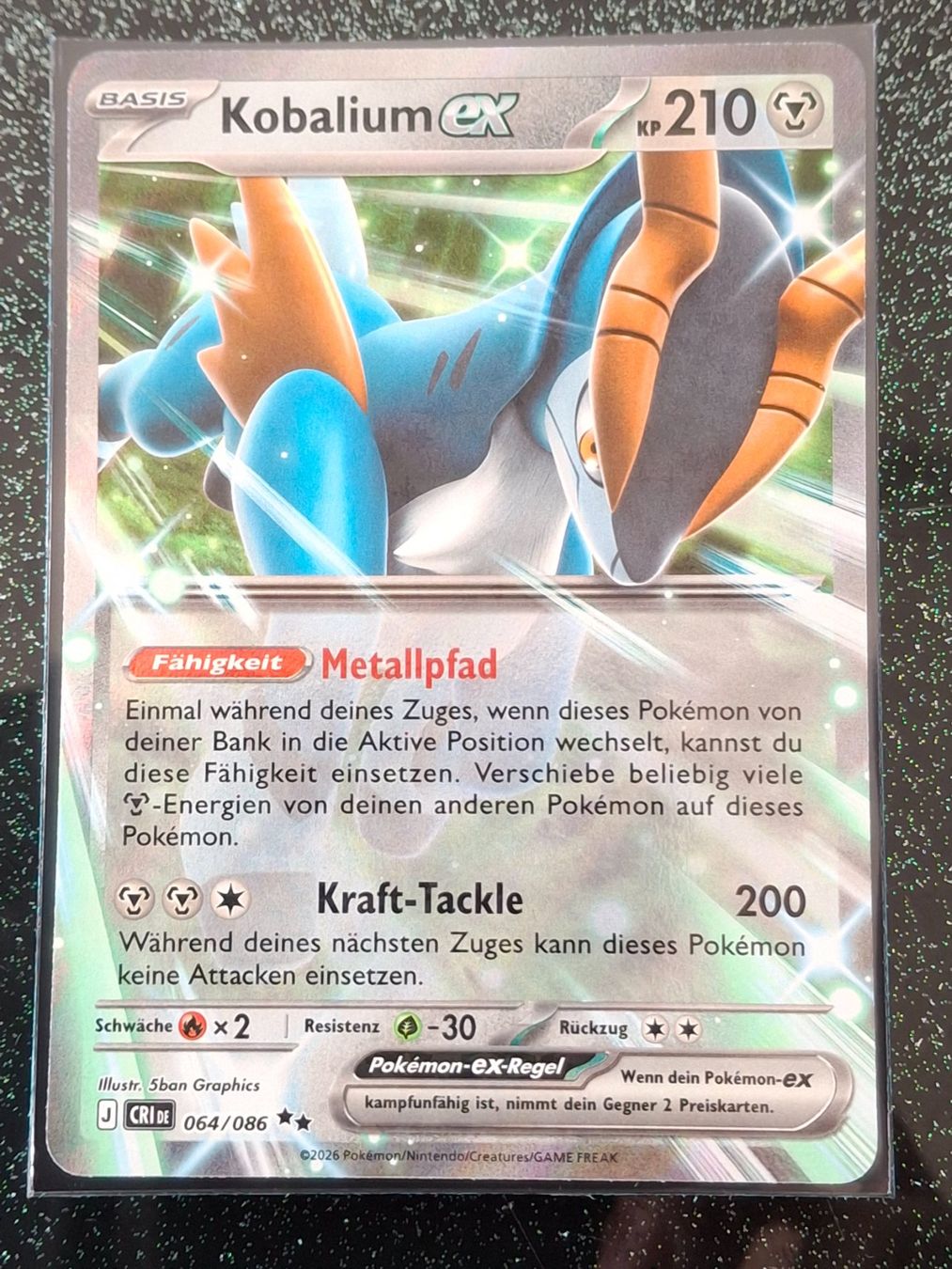 Pokémon Carte collezionabili: Wachsendes Chaos / Kobalium ex 064/086 DE – Nuovo (secondo la descrizione) da Zug venduto da Vorphalak