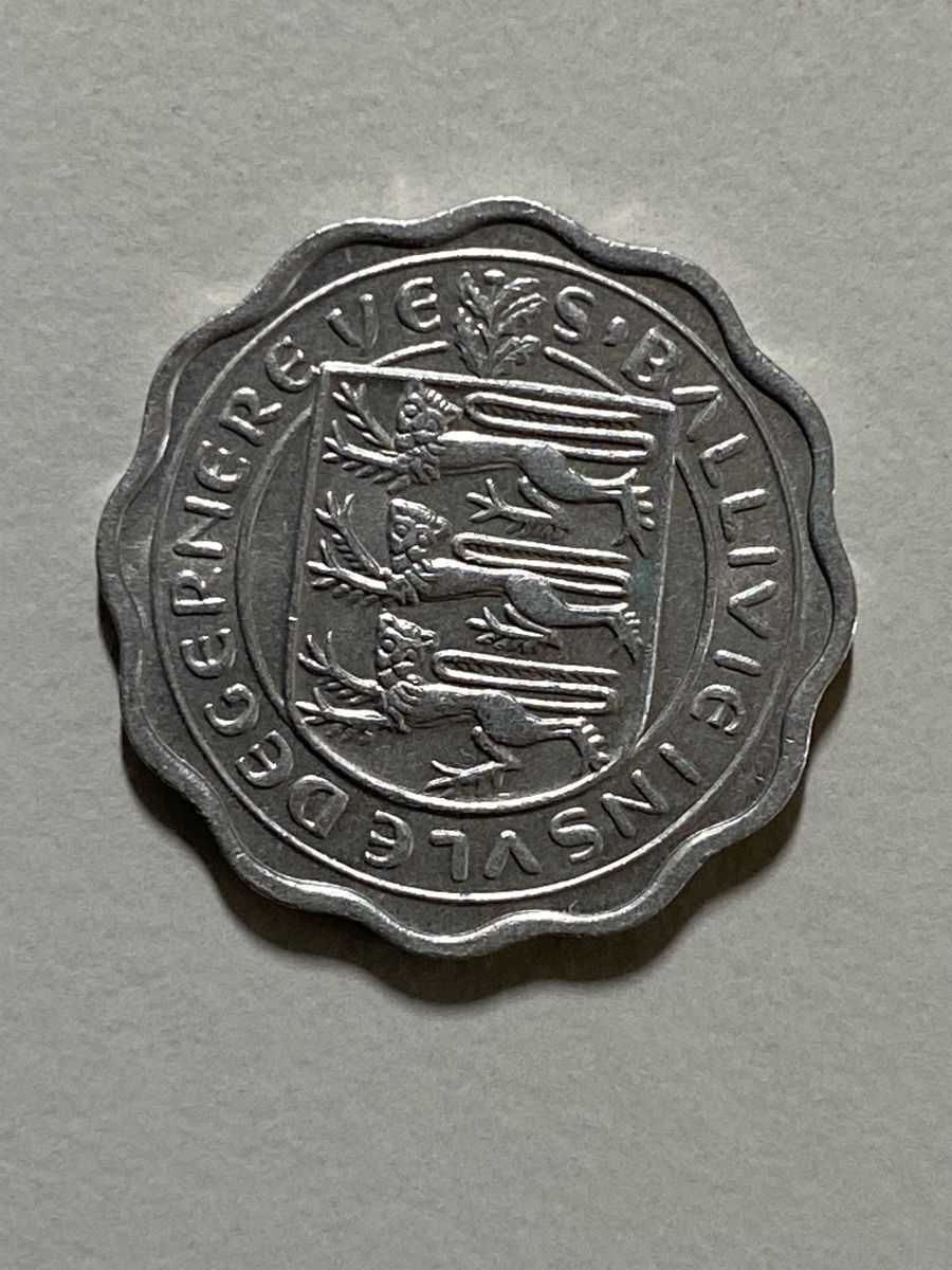 Tutti le monete: Guernesey GB - 3 pence - 1956 – Usato da Payerne venduto da Mike1682 1