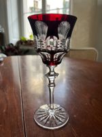 Wünderschöne alte rubirot Bleikristall Glass