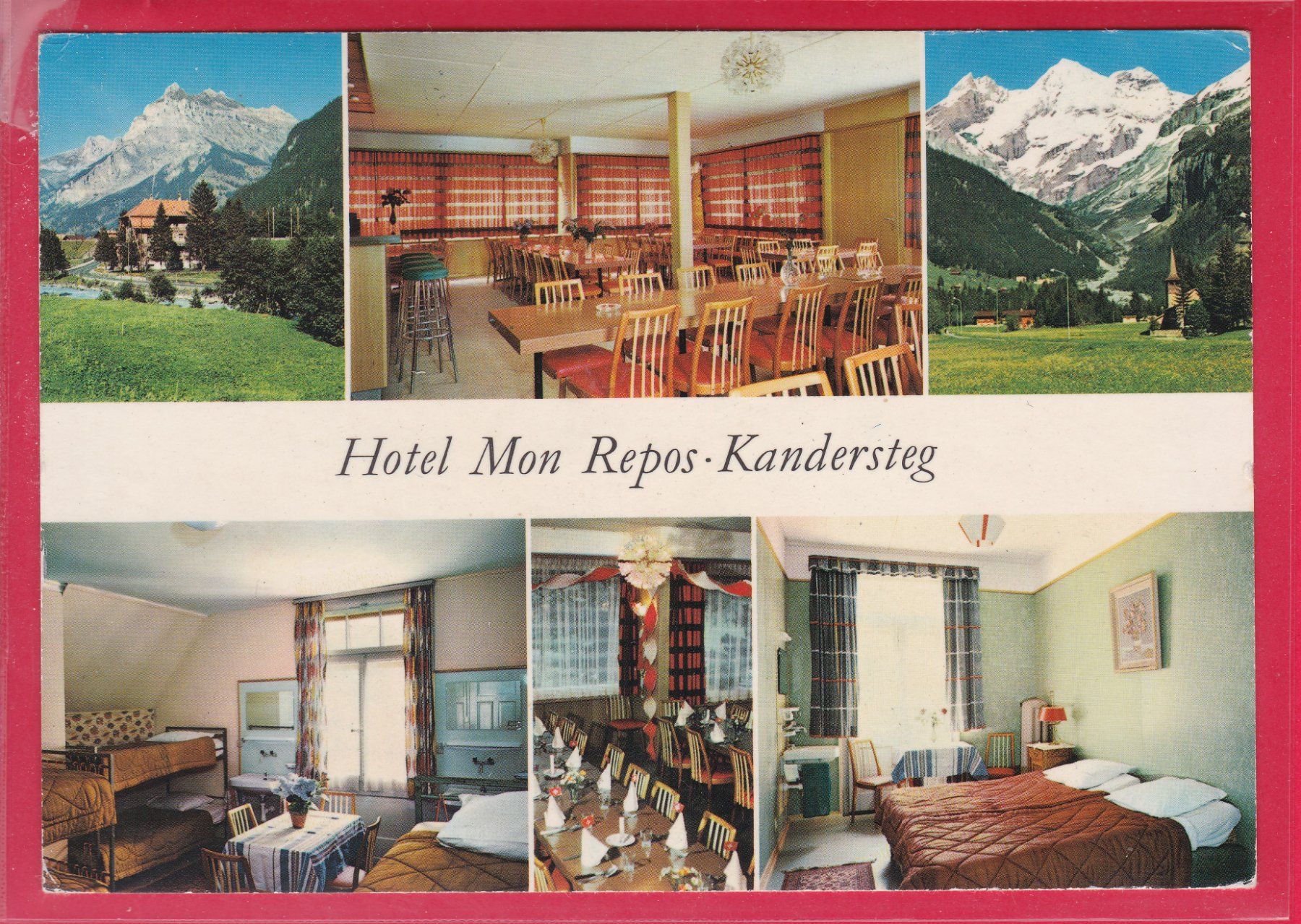 Cartoline postali: KANDERSTEG, HOTEL MON REPOS, 6.2.1969 – Usato da Oberrieden venduto da Gebirgsstelze