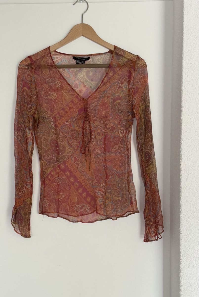 Zara Camicette: Damen Bluse Zara Basic Seide Grösse S  – Usato da Elsau venduto da isidobrany09