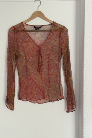 Damen Bluse Zara Basic Seide Grösse S 