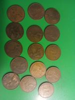 15 Pièces de monnaie One Penny 1917-1967