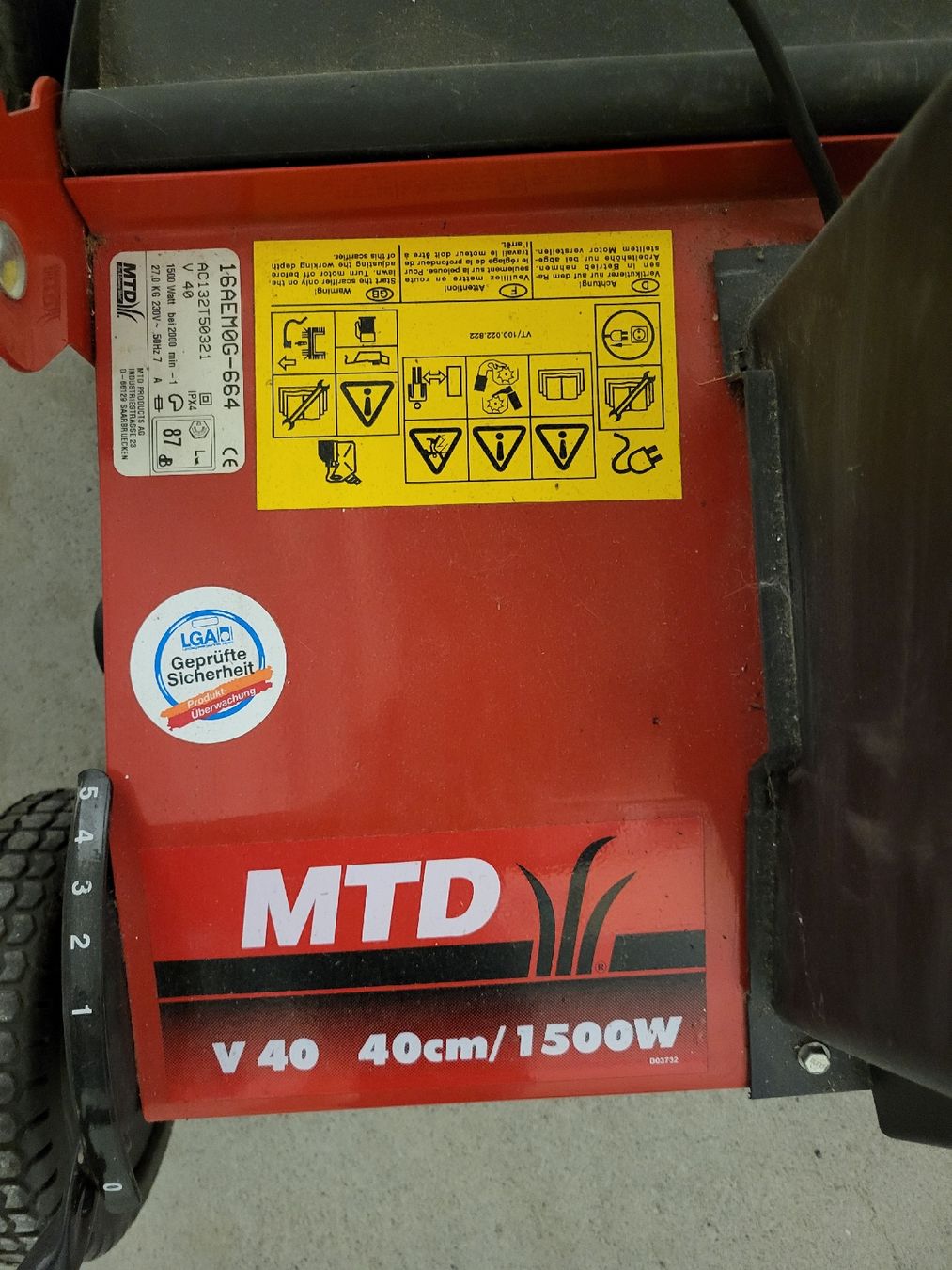 Mtd Attrezzi per la lavorazione del suolo: Elektro Rasen Vertikutierer – Usato da Winterthur venduto da Jason.Schmid 3