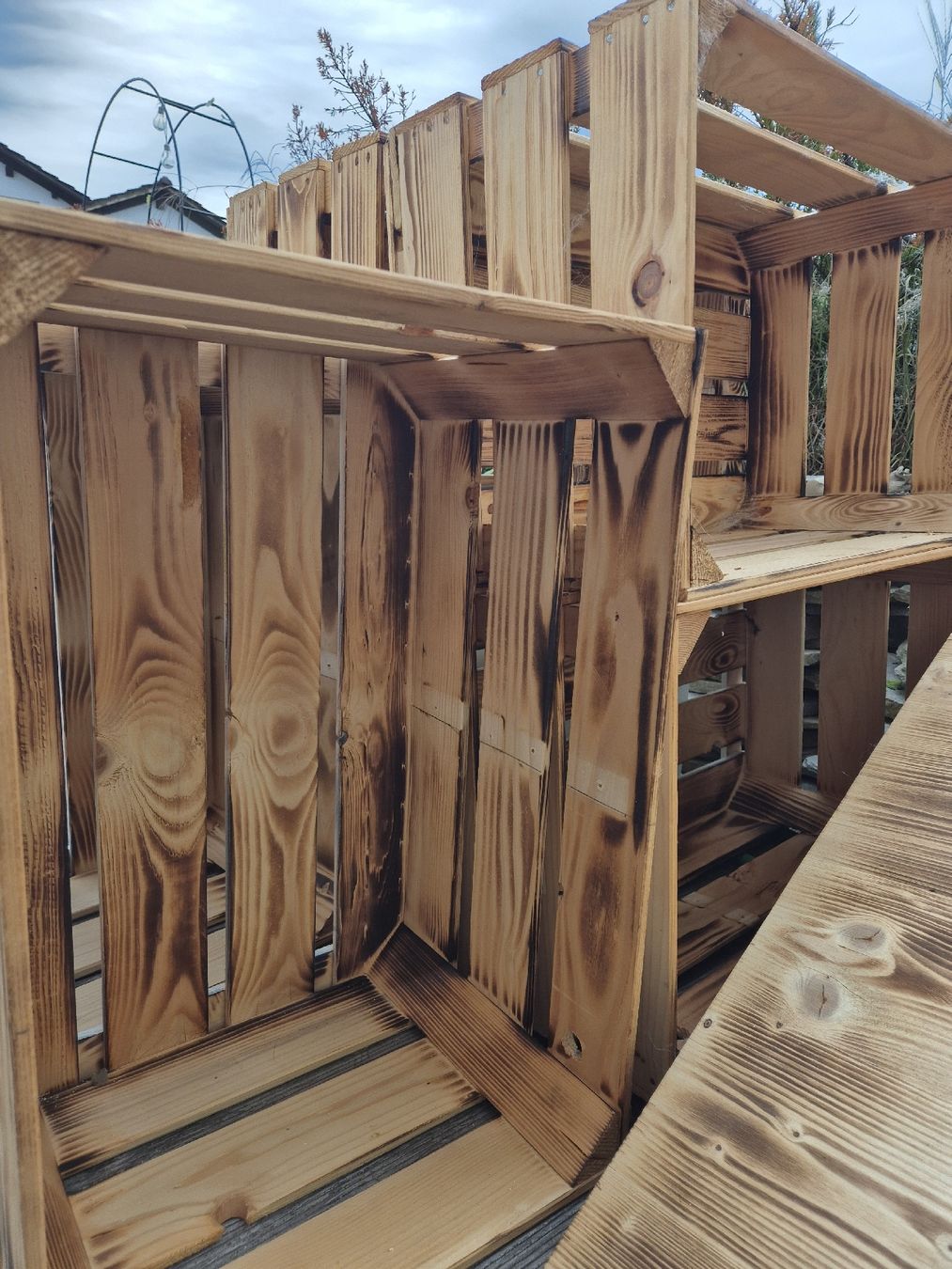 Tutte le decorazioni: 10 geflammte Holzkisten – Usato da Boswil venduto da kar_kp7v