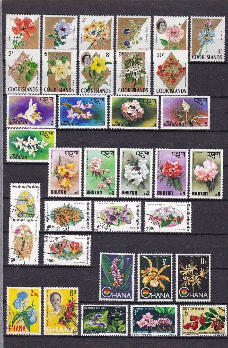 Tutti i francobolli: Motiv-Sammlung BLUMEN – Usato da Gretzenbach venduto da Sikim