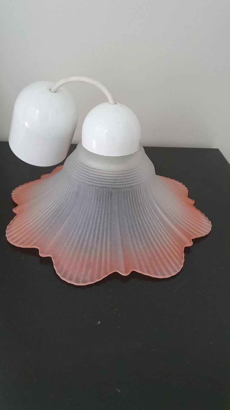 Lampes: Vintage: Deckenlampe aus mattiertem Glas – D'occasion à Glattfelden par sessa123