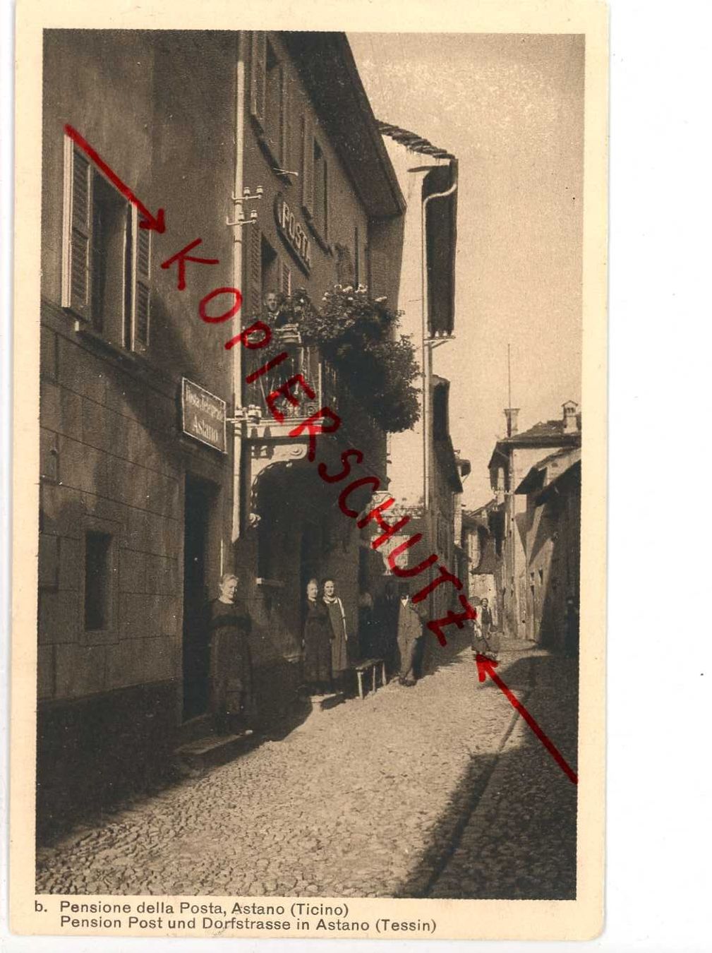 Cartoline postali: Astano Poststelle Telegraph 1931 – Usato da Dallenwil venduto da montem63