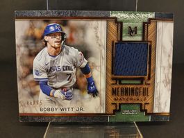 Topps Museum Baseball Bobby Witt Jr. Materials Relic /75