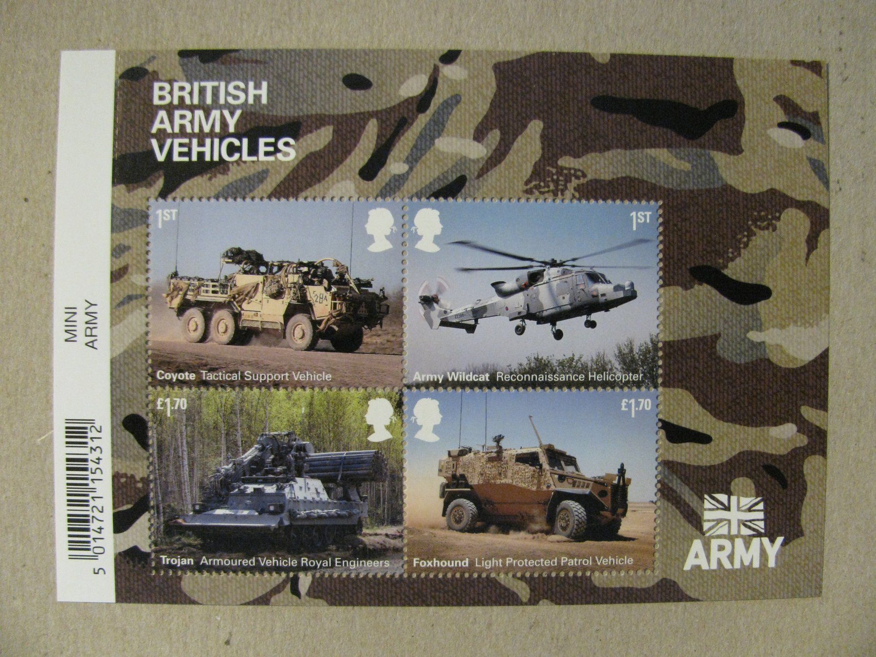 Tutti i francobolli: GB Army Vehicles – Nuovo (secondo la descrizione) da Biel/Bienne venduto da QBORNES63