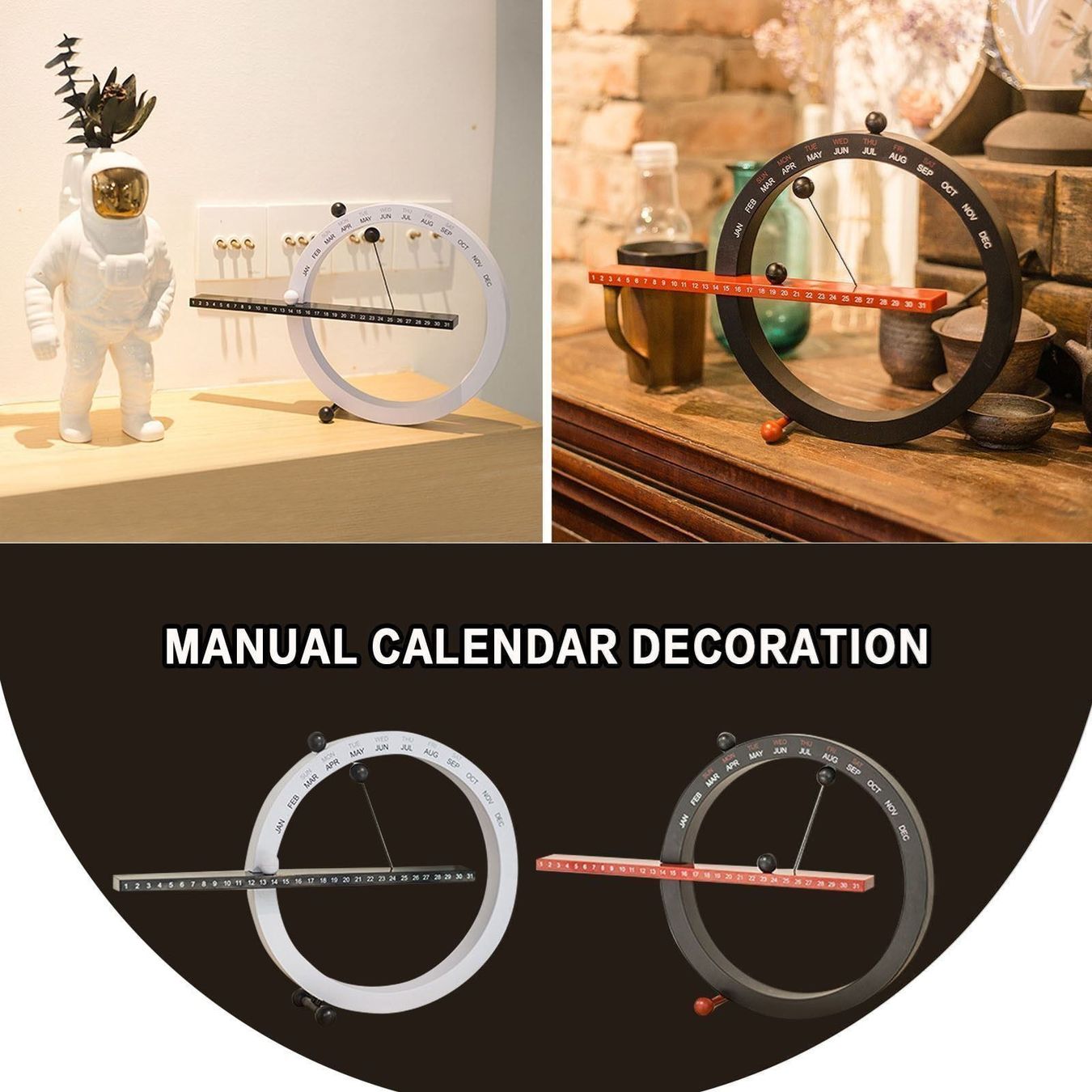 Calendari: Ewiger Kalender weiss-schwarz – Nuovo e nell'imballaggio originale da Diepoldsau venduto da preisparadies-ch 4