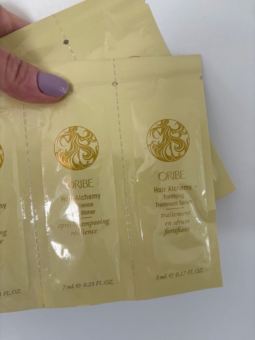 Oribe Prodotti per capelli: ORIBE Hair Alchemy Samples 2Stk. – Nuovo e nell'imballaggio originale da Zürich venduto da deruja 2