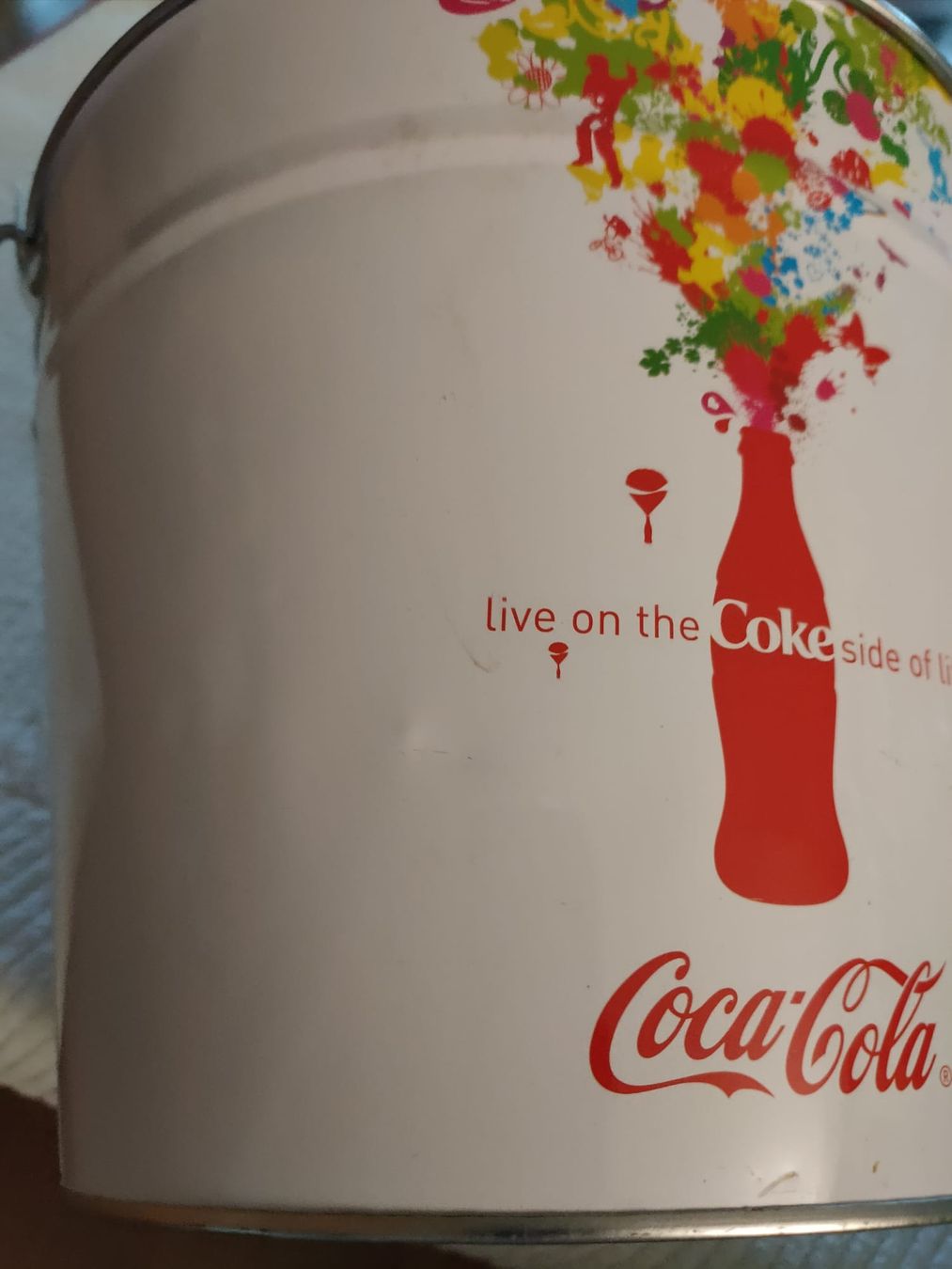 Coca-Cola Alle Dekorationen: Coca Cola Blecheimer – Gebraucht aus Luzern von Luzern_Energy 3