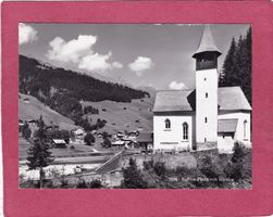 Safien Platz mit Kirche 1962