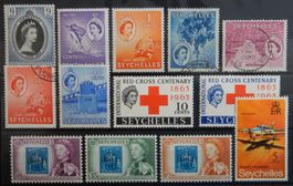 Seychellen British Lot mit alten Werten III