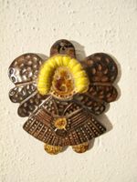 Keramik Deko Engel Figur glasiert Baumschmuck Unikat