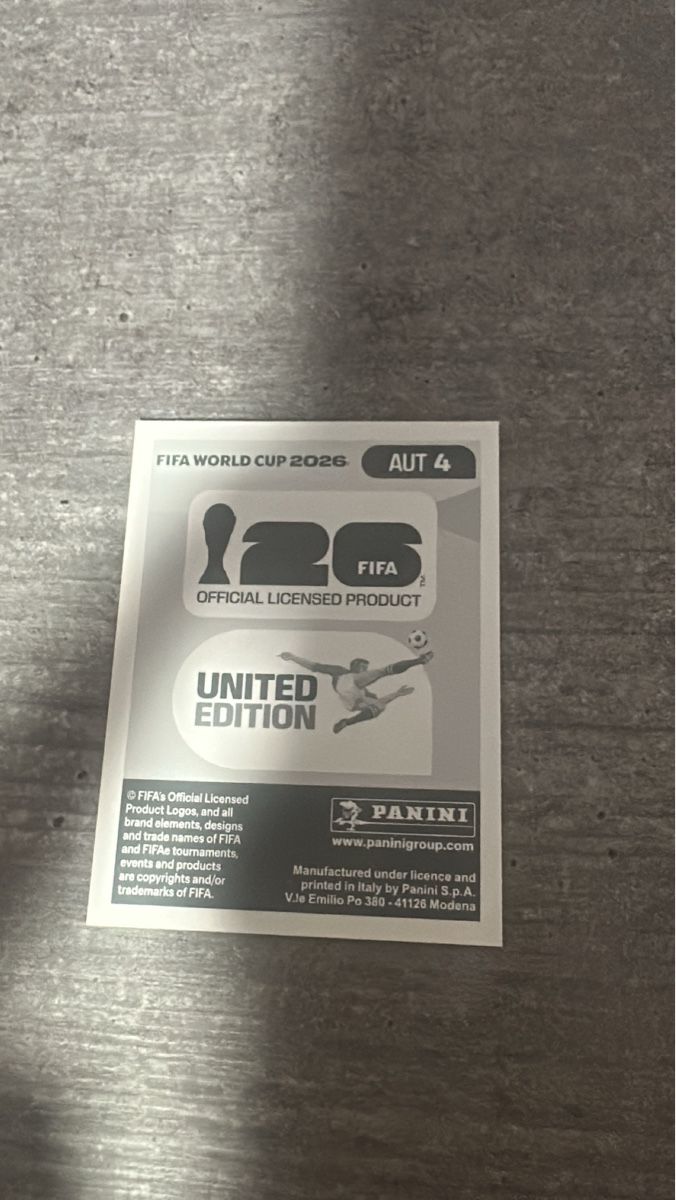 Panini Carte collezionabili: AUT 4 , FIFA WORLD CUP 2026 PANINI  – Nuovo (secondo la descrizione) da Frauenfeld venduto da 1PegPeg1 1