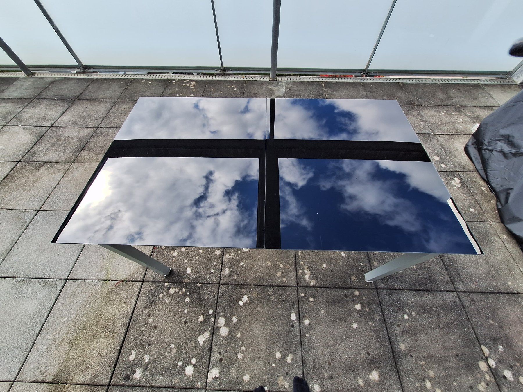 Tavoli: Balkon-/Gartentisch Glas/Metall 150x90cm – Usato da Wetzikon ZH venduto da Thomif 2