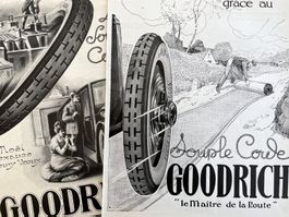 Goodrich Reifen / Pneu - 2 alte Werbungen / Publicités 1924