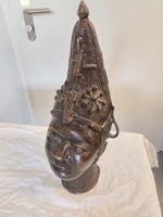 Bronze Kopf Benin, Nigeria, Antik