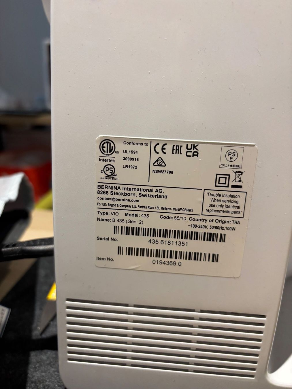 Bernina Macchine da cucire: Bernina B435 (2. Gen.) – Nuovo (secondo la descrizione) da Möhlin venduto da kathrin340 1