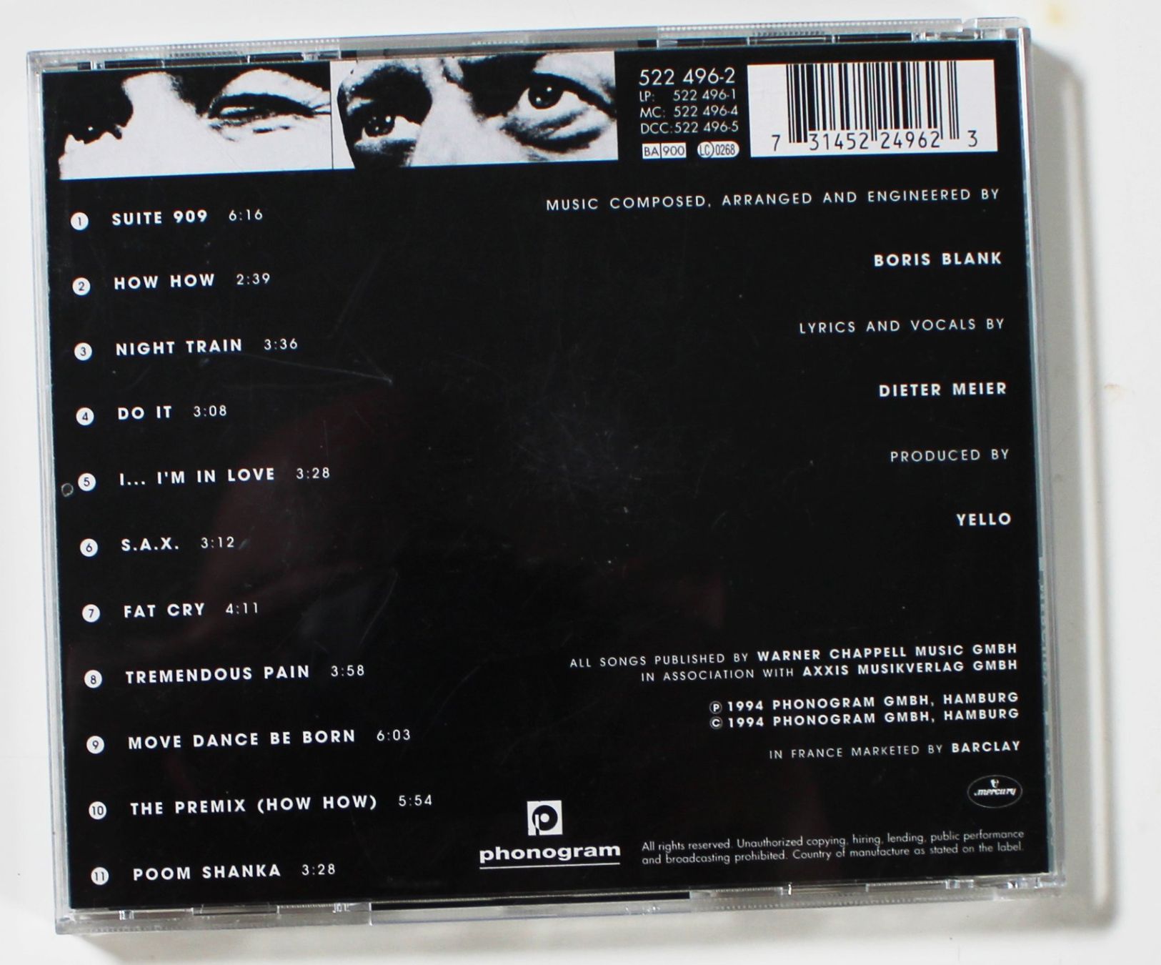 CD: CD - YELLO - ZEBRA 1994 – Usato da Brüttisellen venduto da Collector-Corner 2