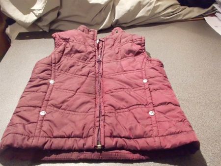 Gilet Grösse 86, impidimpi, rot Ton