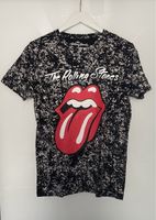 ROLLING STONES - T-SHIRT - GRÖSSE M - SCHWARZ MIT DRUCK (AL)