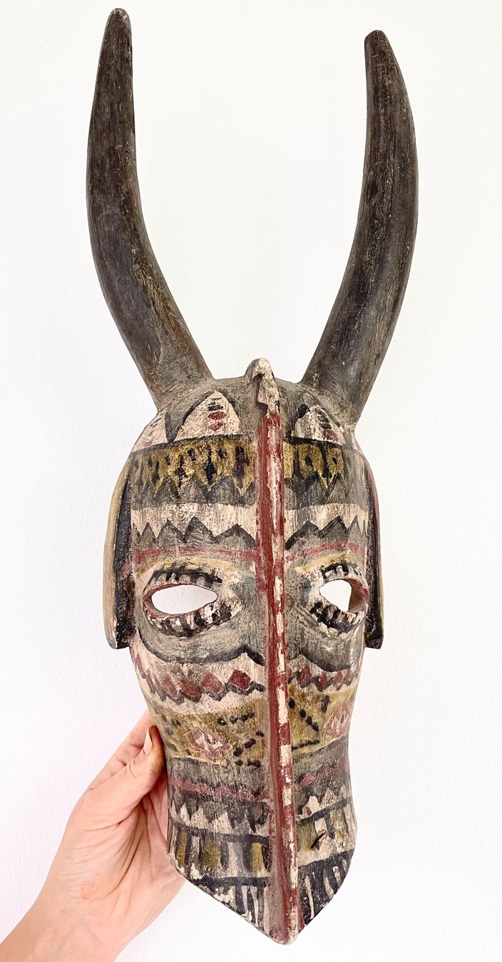 Skulpturen & Statuen: Rarität wunderschöne alte Maske der Bwa Burkina Faso 50 cm – Defekt aus Rüthi (Rheintal) von Kunsthaus777 1