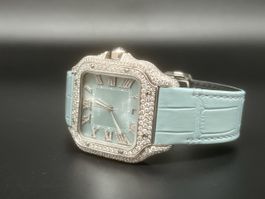 Cartier Santos Large Iced Out WSSA0018 2024
