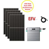 Balkonkraftwerk 4 x Solarpanel + Solarflow 800 Pro 1860W
